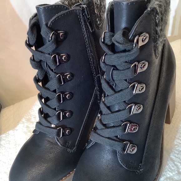 NIB SM New York Renz Black Ankle Combat Boots - Picture 7 of 13